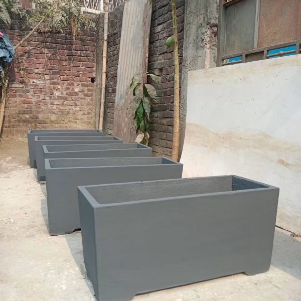 Concrete Rectangular planter - মহুয়া সিরিজ ( L:30", W: 15", H:18")