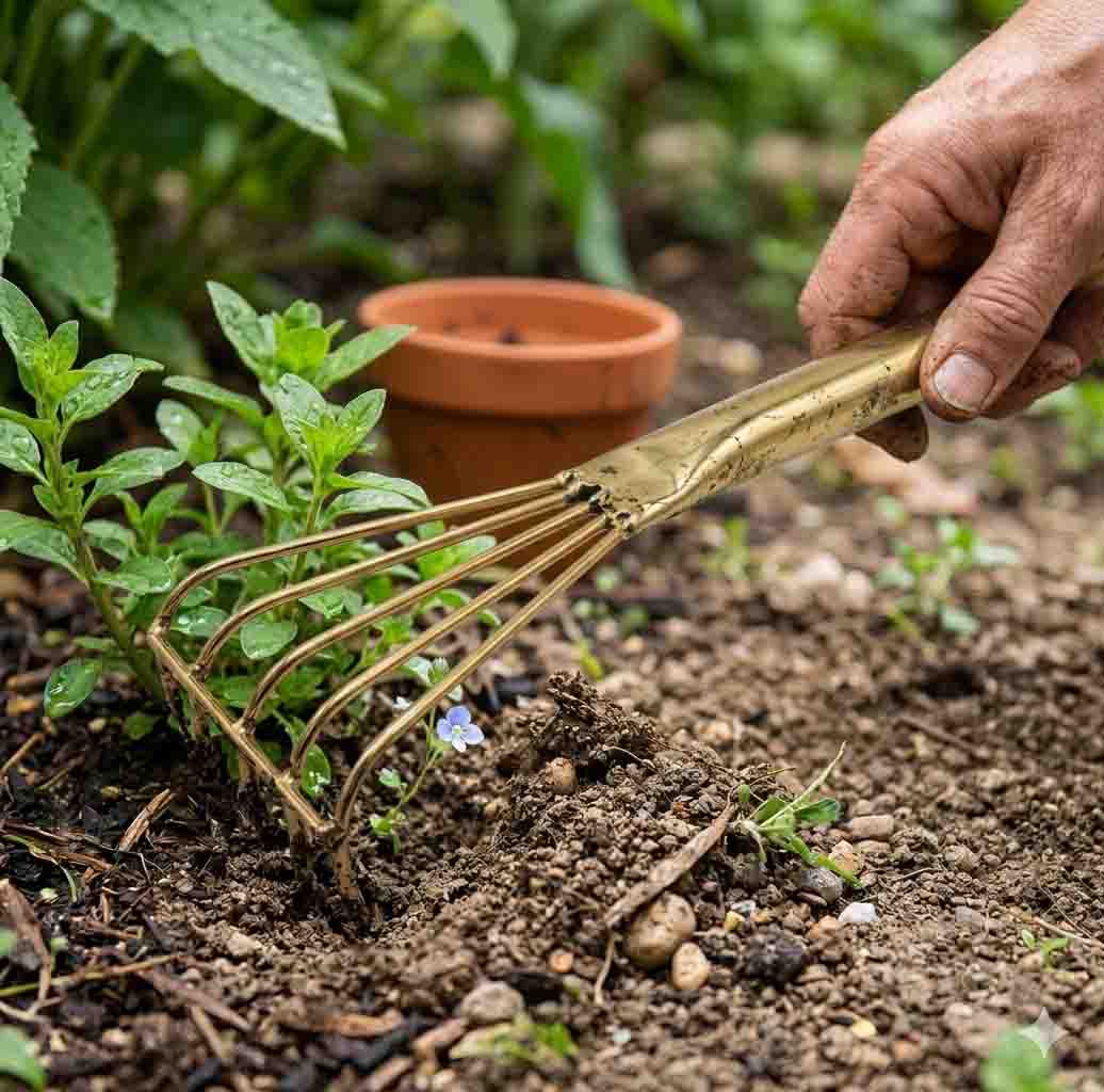 পাঁচকাটা আঁচড়া (Garden Hand Fork & Claw Rake Cultivator)